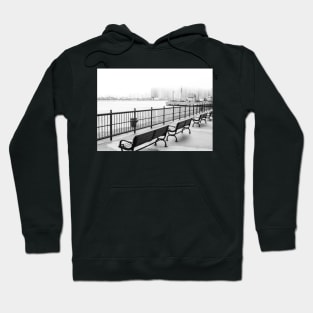 Chicago Navy Pier in Black and White Hoodie